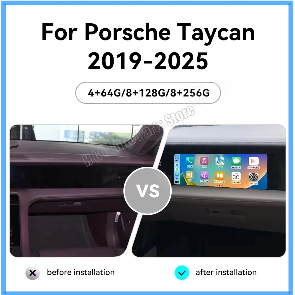 

Android 13.0 GPS Navigation Carplay System for Porsche Taycan 2019-2025 Co-Pilot Screen Car Radio Multimedia Player Head Unit
