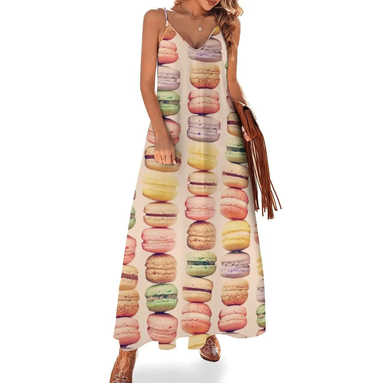 

J'aime Macarons! Sleeveless Dress Female dress Women's dresses