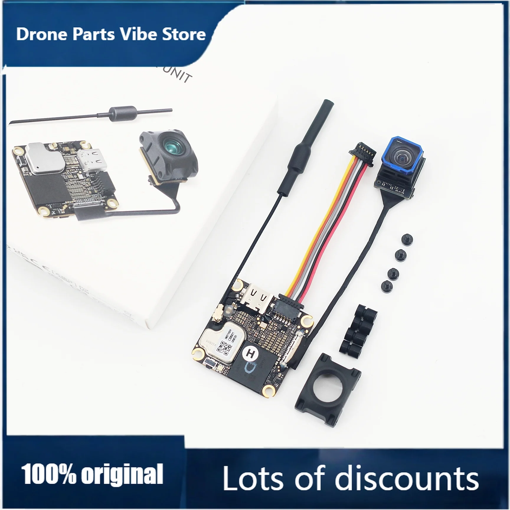 

Цифровая система передачи данных FyNew O4 Air Unit / O4 Air Unit Pro для FPV-дронов, совместимая с очками DJI Goggles VR Series и пультом управления DJI FPV