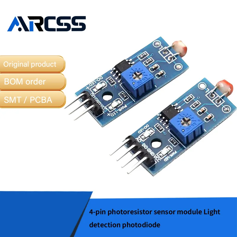 3-pin/ 4-pin photoresistor sensor module Light detection photodiode