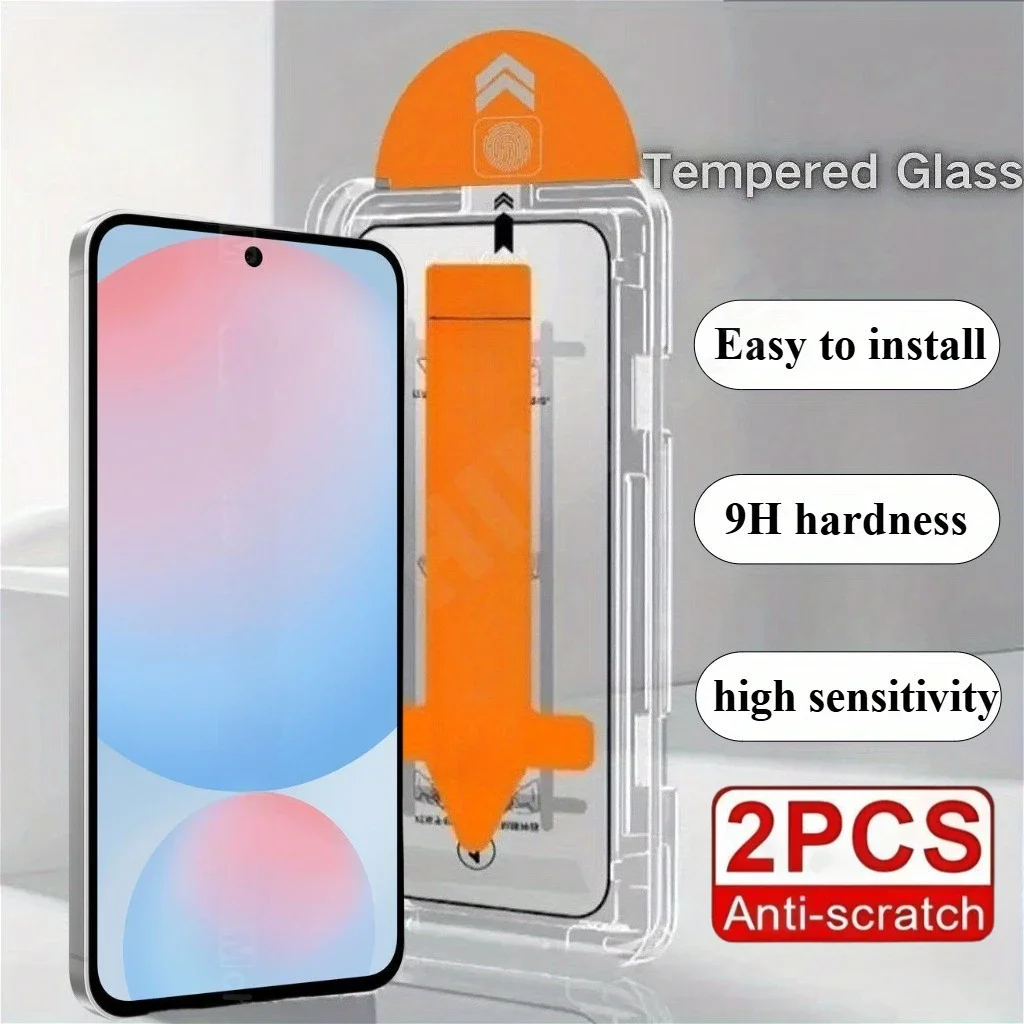 

2 шт. HD пылезащитное закаленное стекло для Samsung Galaxy S25 S24 S21 S23 Ultra S22 S24 Plus S25 Edge Простая установка Защитная пленка для экрана