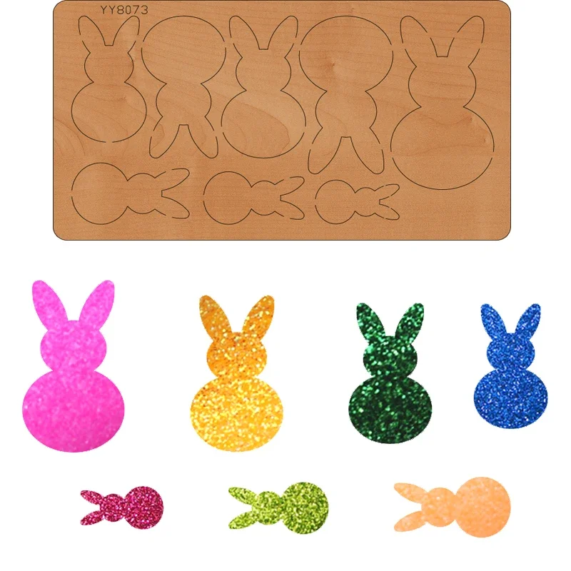 

rabbit /bunny /coniglio Earring mold knife model YY8073 is suitable for all cutting machines on the market die cuts