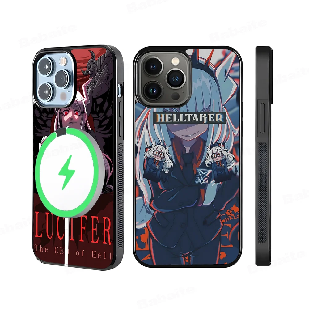 

Helltaker Phone Case Magnetic Case For IPhone 16 14 13 12 11 15 Pro Max Plus For Magsafe Wireless Charge Cover