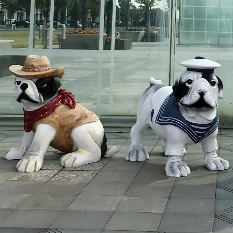 FRP ornament at the entrance of the mall to decorate the outdoor garden landscape