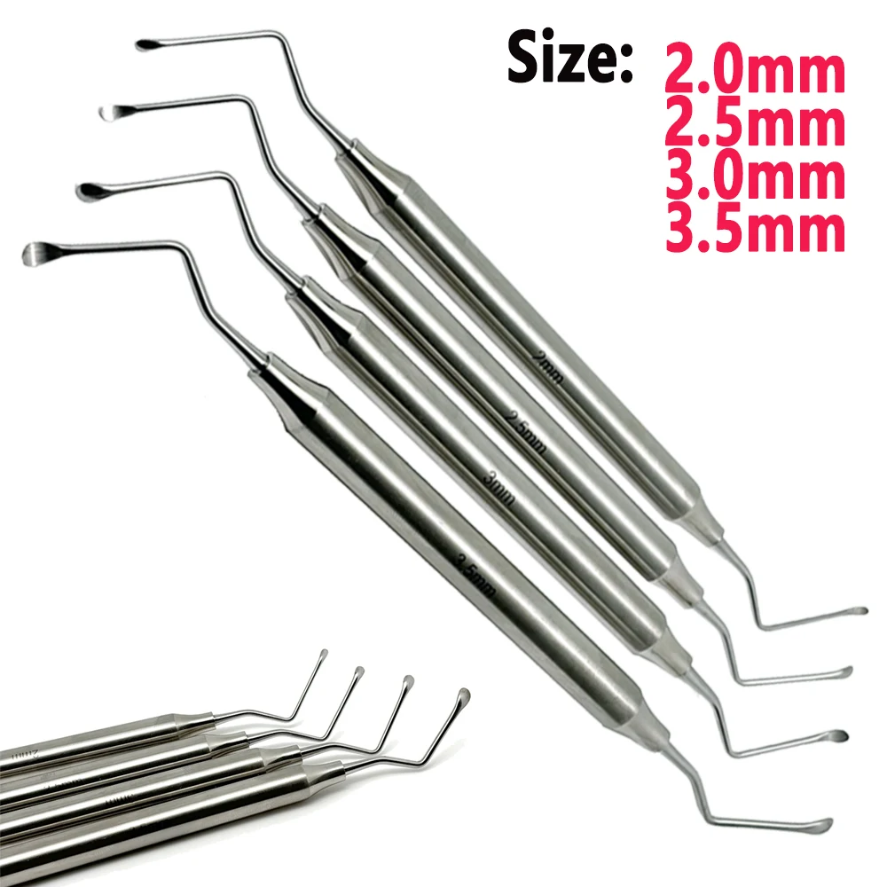 

Dental Gracey Curette Periodontal Bone Curettes Perio Dental Tooth Cleaning Scaler Stainless Steel Dental Instrument Tool