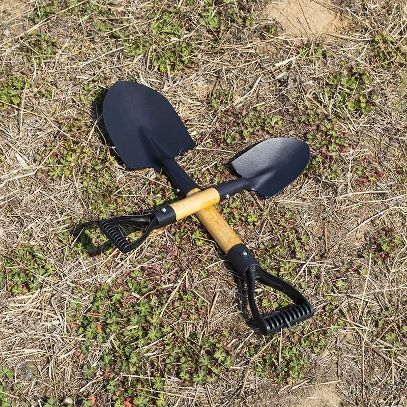 36/50.5cm Digging Shovel Manganese Steel Shovels Kids Trowel Waterproof Rustproof Garden Scoop for Outdoor Beach Camping