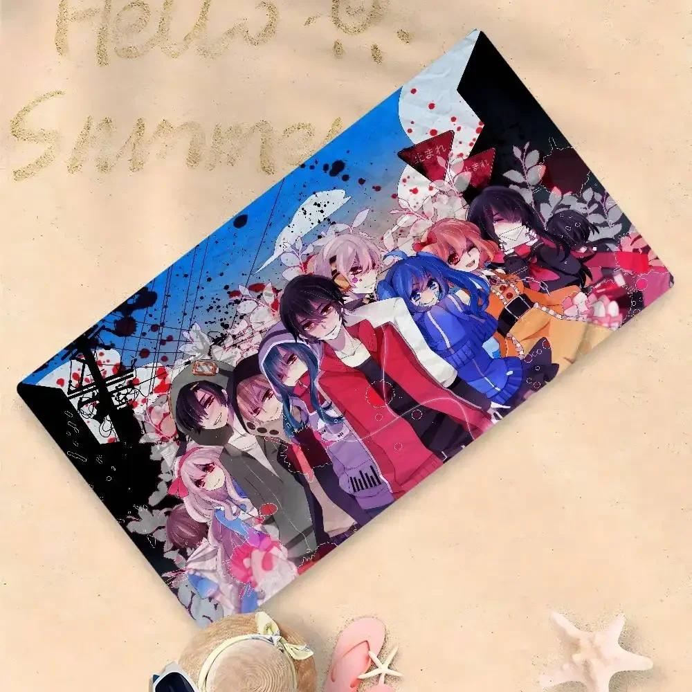 Music Project K-Kagerou P-Project Microfiber Blanket Quick Drying Beach Towels Printing Super Absorbent Pool Towel Blanket