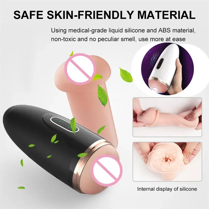 Muschie Telescopic Automatic Mastubator Penis Vagina Masturbation Vigina Men's Equipment Vacuum Vibrator Women Sesx Elastic