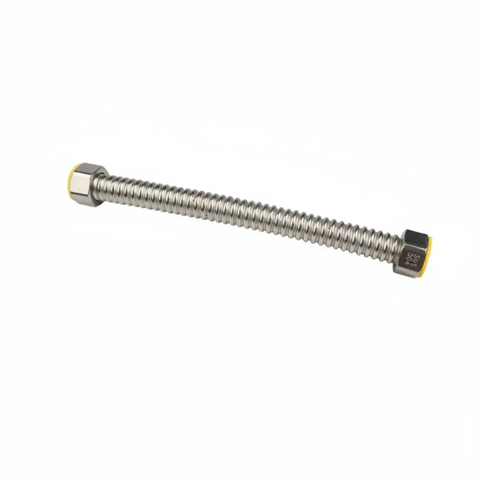 Heat Resistant Hose Stainless Steel Flexible Connector Tube Short Hose for Home Water Supply and Compact Bathrooms