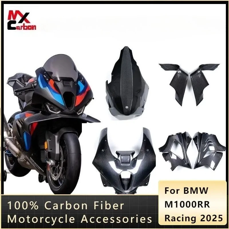 2025 neue für BMW M1000RR 2025 Racing 2025 3K Dry Carbon Fiber Winglets Bauch Pan Set Körper Verkleidung kits Motorrad Zubehör