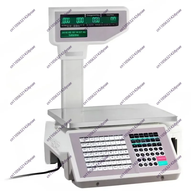 High Precision Label Printing Barcode Scale, Electronic Weighing Scale for Supermarket Fruit Store