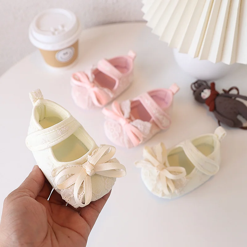New Summer Baby Girls Sandals Cute Bow Cherry Soft Sole Brea