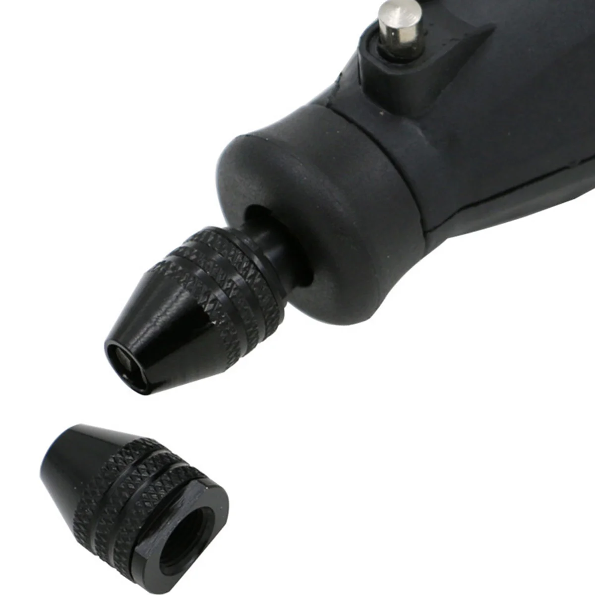 

Mini Black Alloy Keyless Drill Chuck Adapter Converter for 0.3-3.2mm Drill Bits Impact Driver Converter Chuck Key