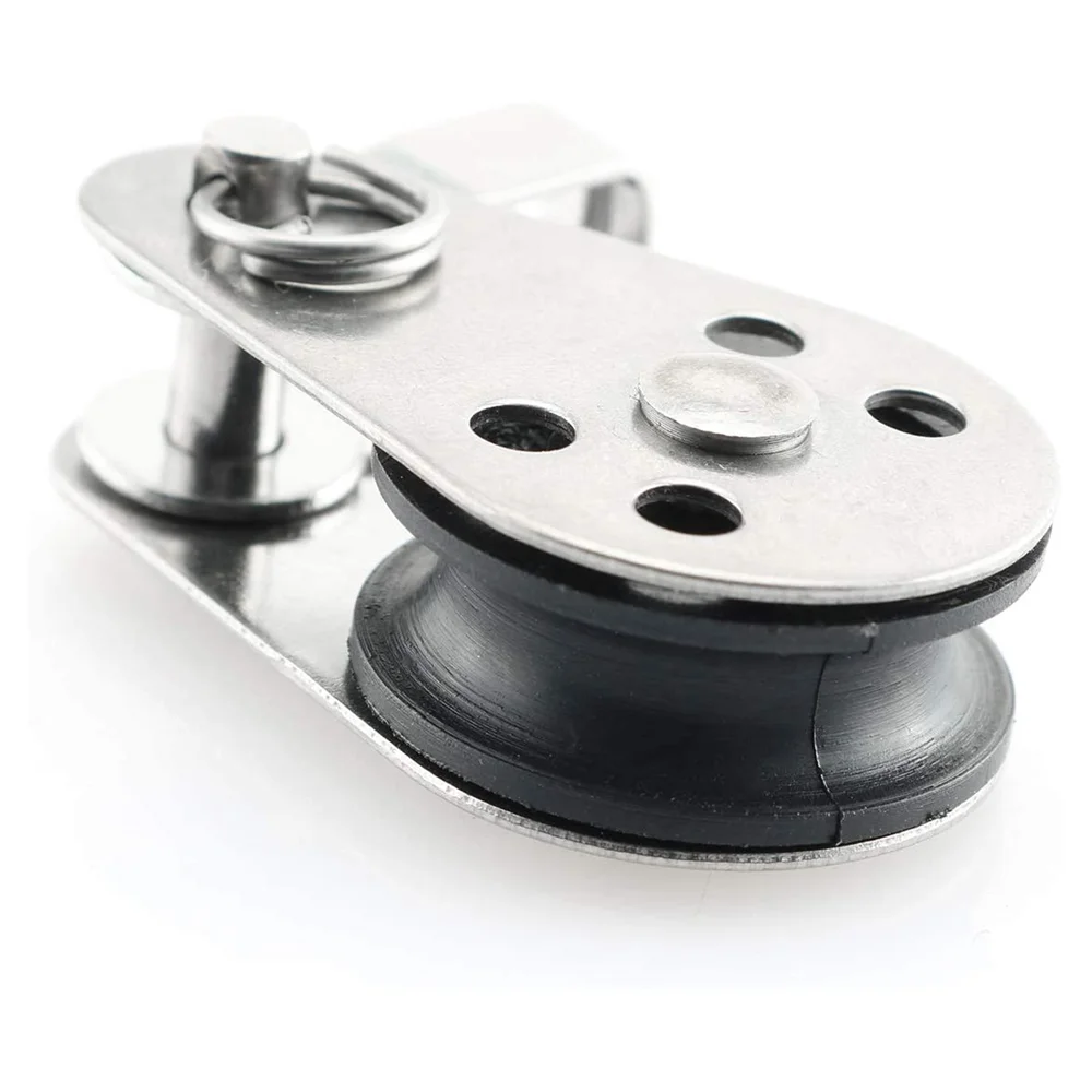 25 mm Edelstahl-Riemenscheibe, Einzelrad, tragende, drehbare Hebeseil-Riemenscheibe, Nylon-Hängedraht, Abschlepprad, Fitnessstudio-Zubehör – Detail 14