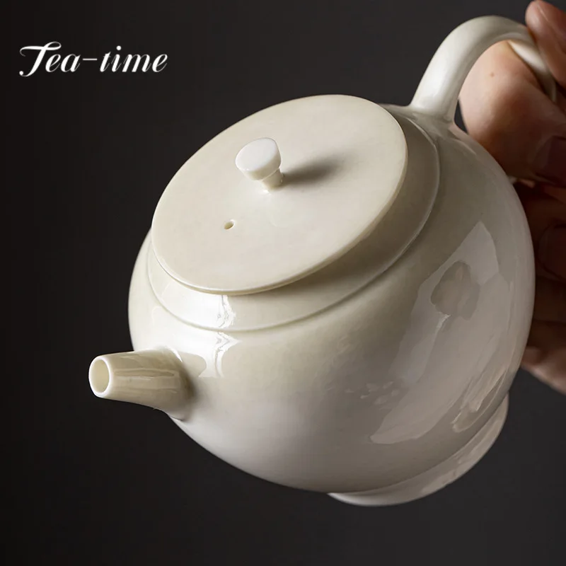 170ml Chinese Handmade Thin Body Teapot Retro Gradual Gray Pot Tea Maker Kettle with Ball Hole Tea Ceremony Accessories Gift