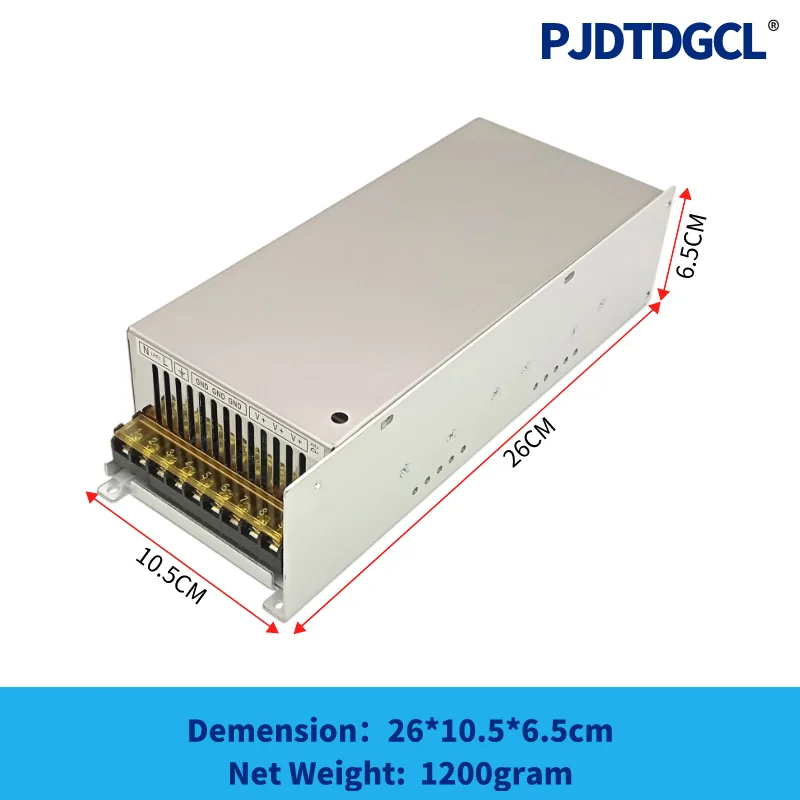 New LED DC0-12V 15V 24V 30V 36V 48V 50V 55V60V70V72V100V110V750W Switching Power Supply Source Transformer AC DC SMPS Adjustable