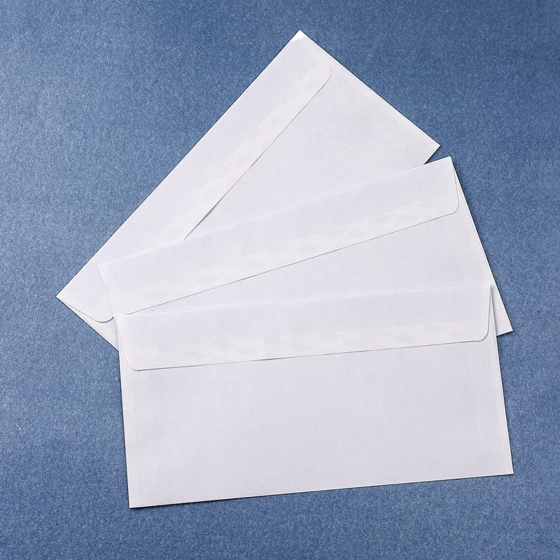 10/20PCS Windowless white envelope 10 # Secure Business Envelope Can hold A4 paper Bill invoice Self Sealing Envelope