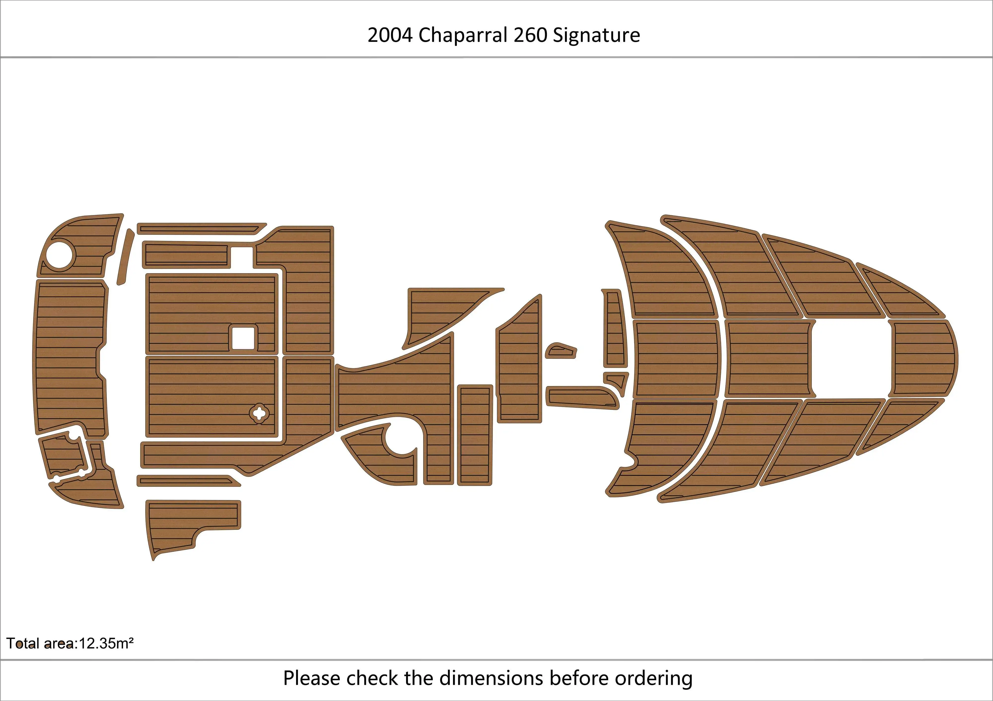 2004 Chaparral 260 Signature Bow Cockpit  platform 1/4