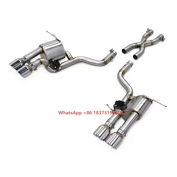 OEM X Mid Pipes for Quattroporte 4.2L 2004-2011 Stainless Steel Catback Valvetronic Muffler Exhaust System