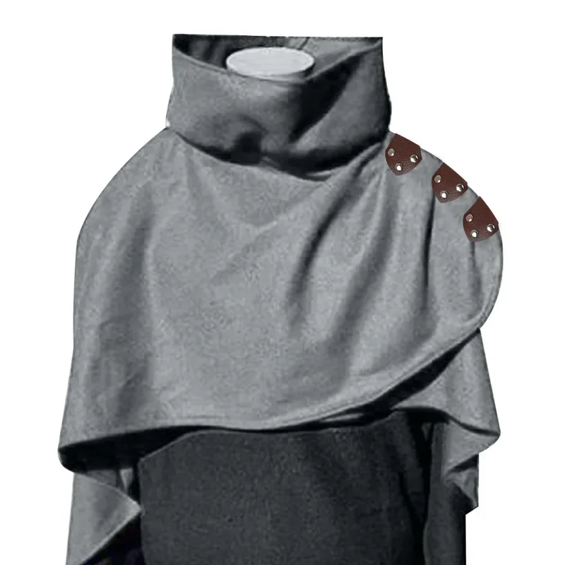 Medieval Men costumes Accessories Viking Warrior Aristocrat Assassins Knight Shawl Cape Women Renaissance Cosplay Armor