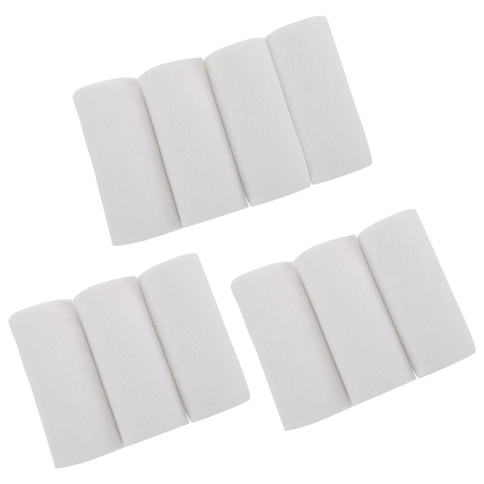 

10 Rolls Gauze Bandage Professional Medical Wound Care Breathing Material First Aid Elastic Rolls Safe Dressing Injury Wrap