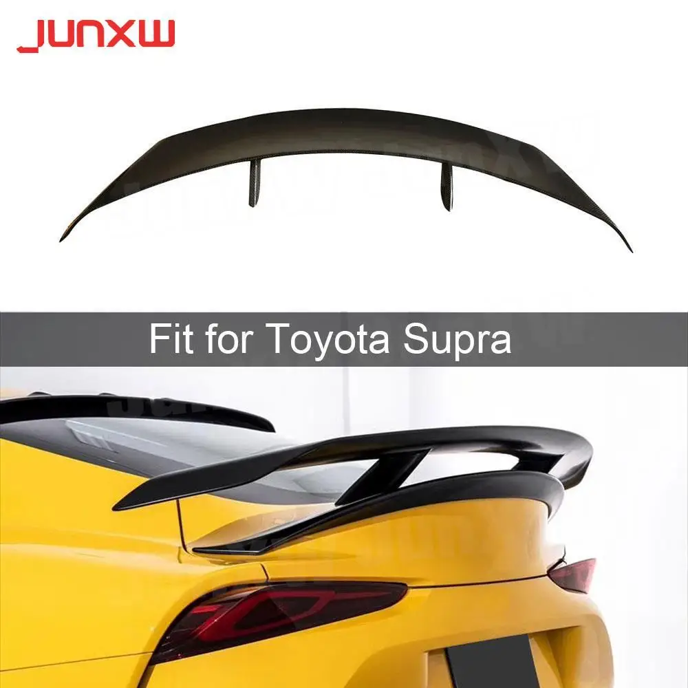 

Carbon Fiber High Quality Rear Trunk Spoiler Lip Wings for Toyota Supra 2019 - 2020 FRP Car Styling