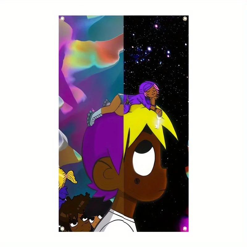 Lil Uzi Vert Eternal Atake Poster Flag 3x5fts 2x3fts Leather Starry Sky Room Decoration Aesthetics Home Decoration