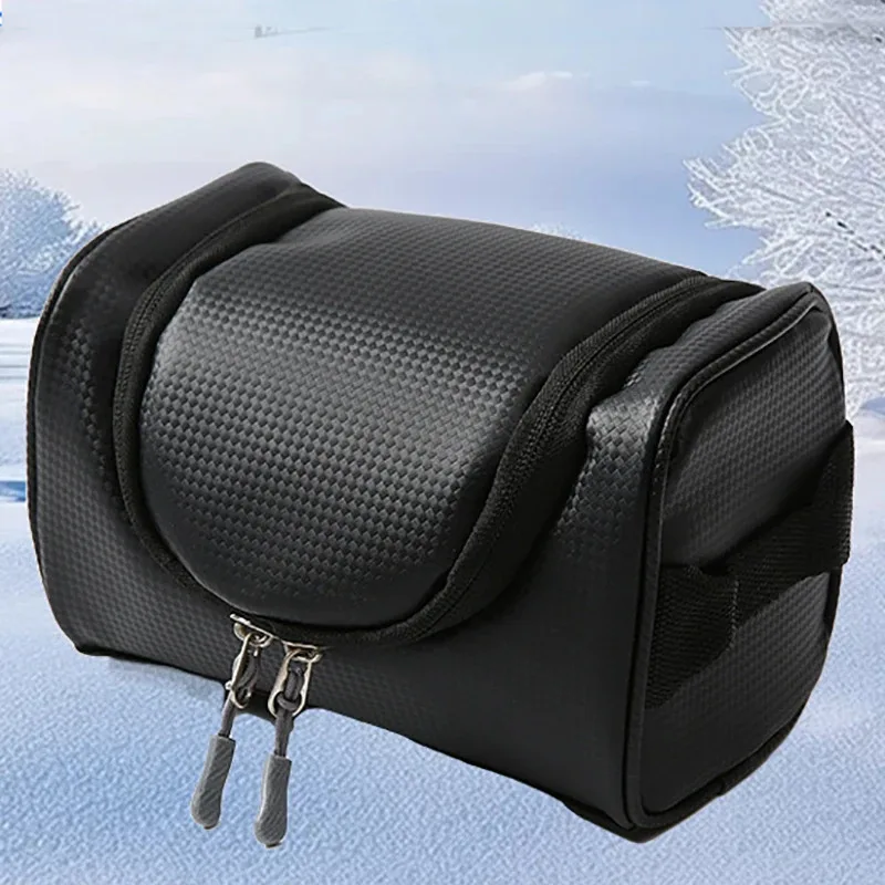 Bolsa para óculos de esqui, estojo rígido de eva resistente com zíper, à prova d'água, à prova de choque para neve, motocicleta, ciclismo, acessórios esportivos