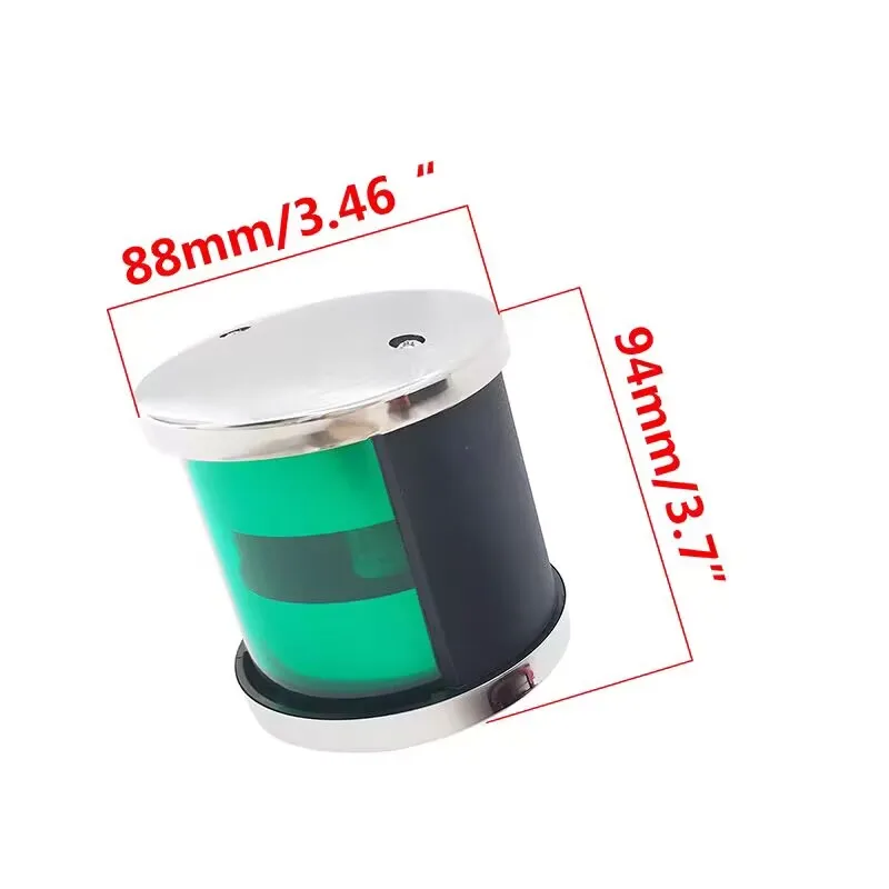 ISURE MARINE Boat Yacht Red & Green LED Navigation Lights Side Bow Stainless Steel House