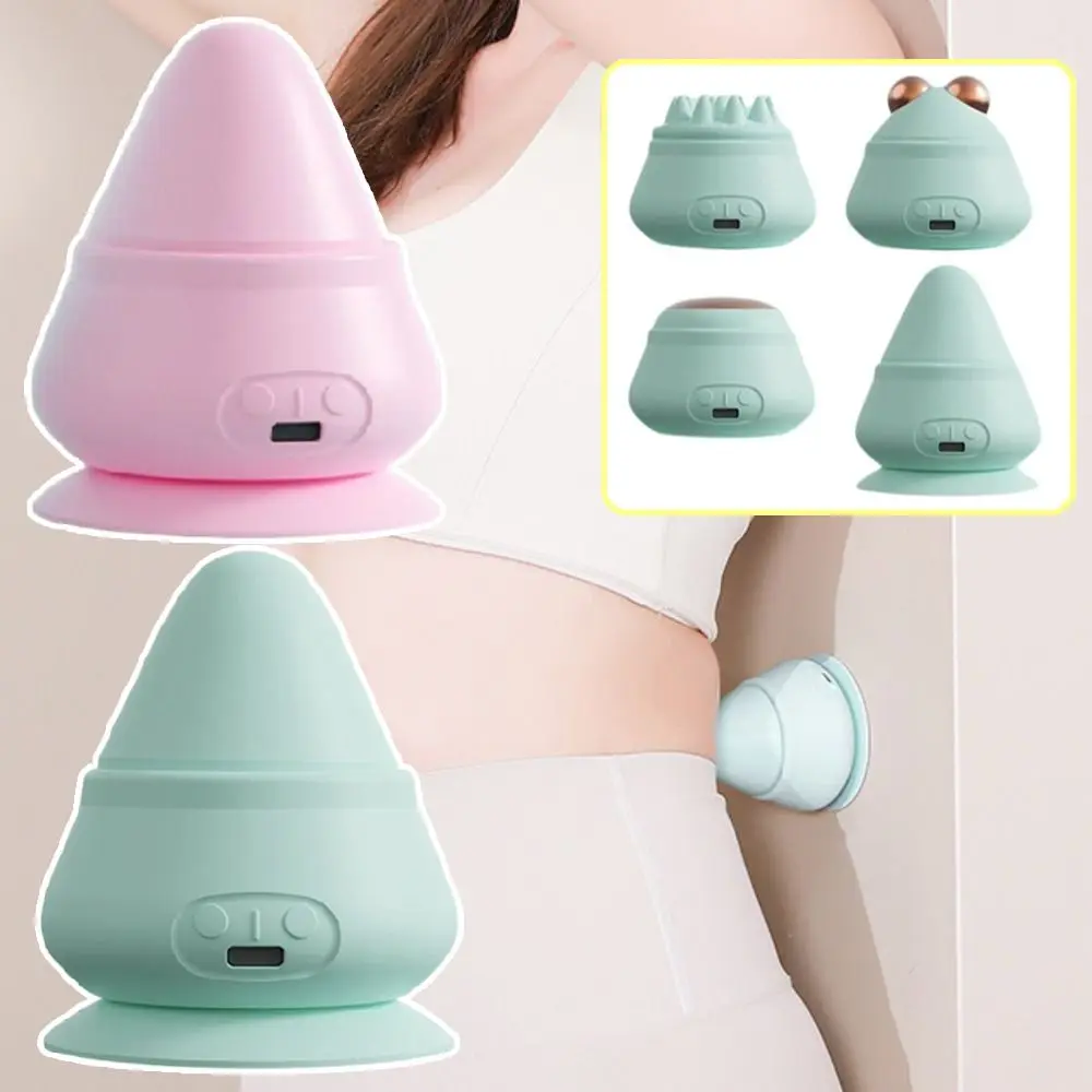 

4Heads Adsorption Type Massager Ball Hot Compress Vibrate Electric Self-Massage Ball Trigger Point Ergonomic Yoga Fascia Ball