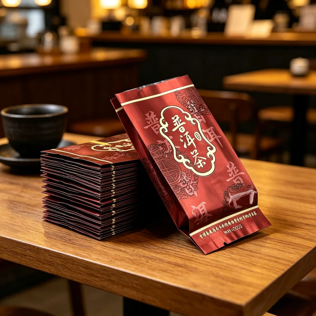 250g Chinese Puer Tea Set Zipper Bags YunNan Pu'er LaoChaTou,Ginseng Oolong Tea Recyclable Sealing Packing Bag