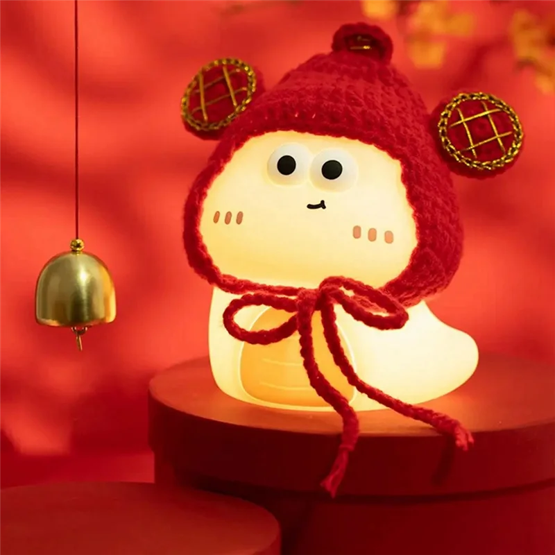 

KEKA LED Night Light Cute Snake Touch Lamp LED Night Light Soft Bedside Lamp Children's Reading Lamp