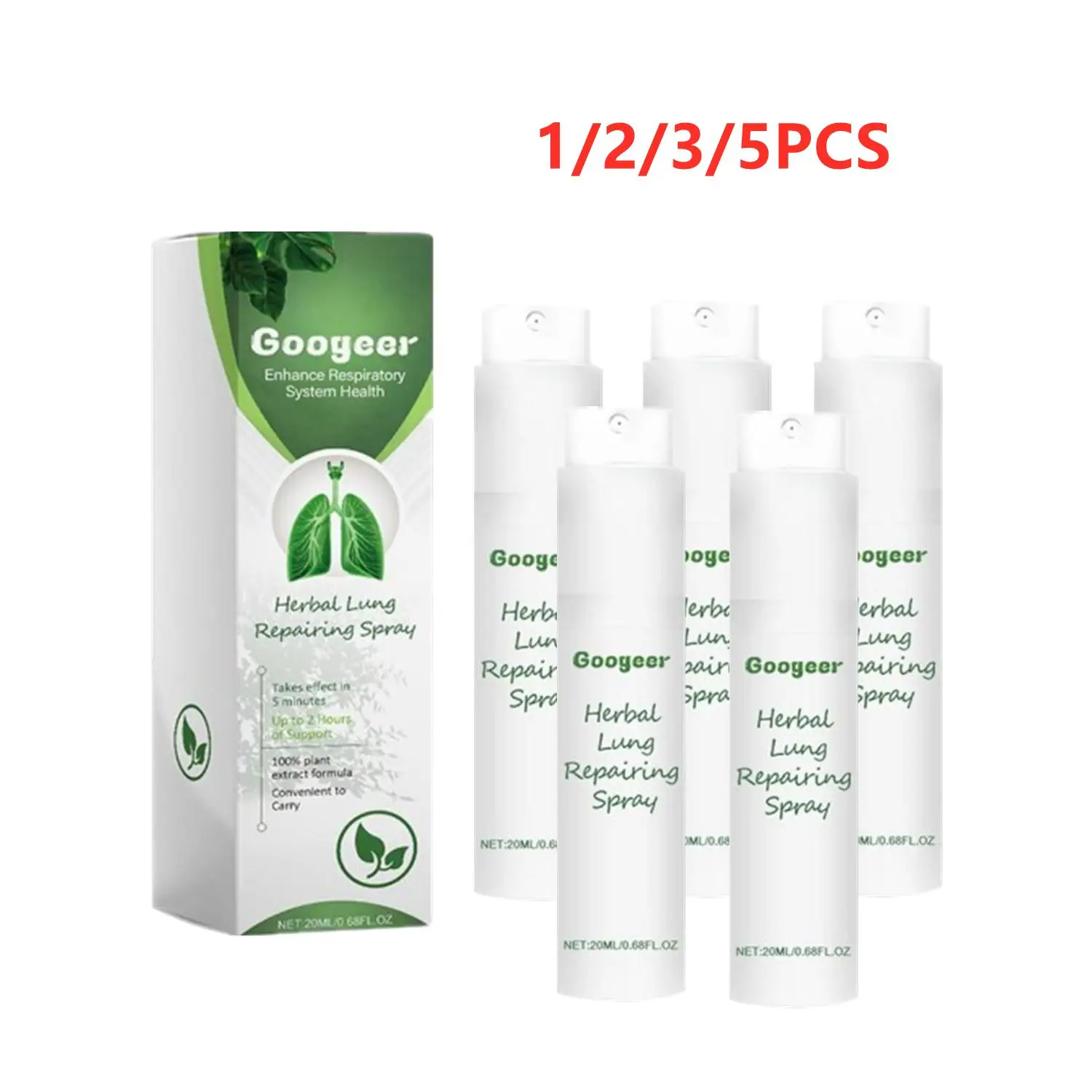 

LOT Natural 20ml Lung Cleaning Spray Safe Lung Detoxification Herbal Cleaning Spray Care Medical Traditional Repair Nasal Spray