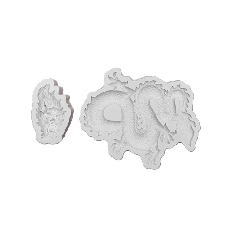 Stampo per torta fai da te, stampo in silicone per fondente drago volante, caramelle dure cioccolato, stampo in resina per