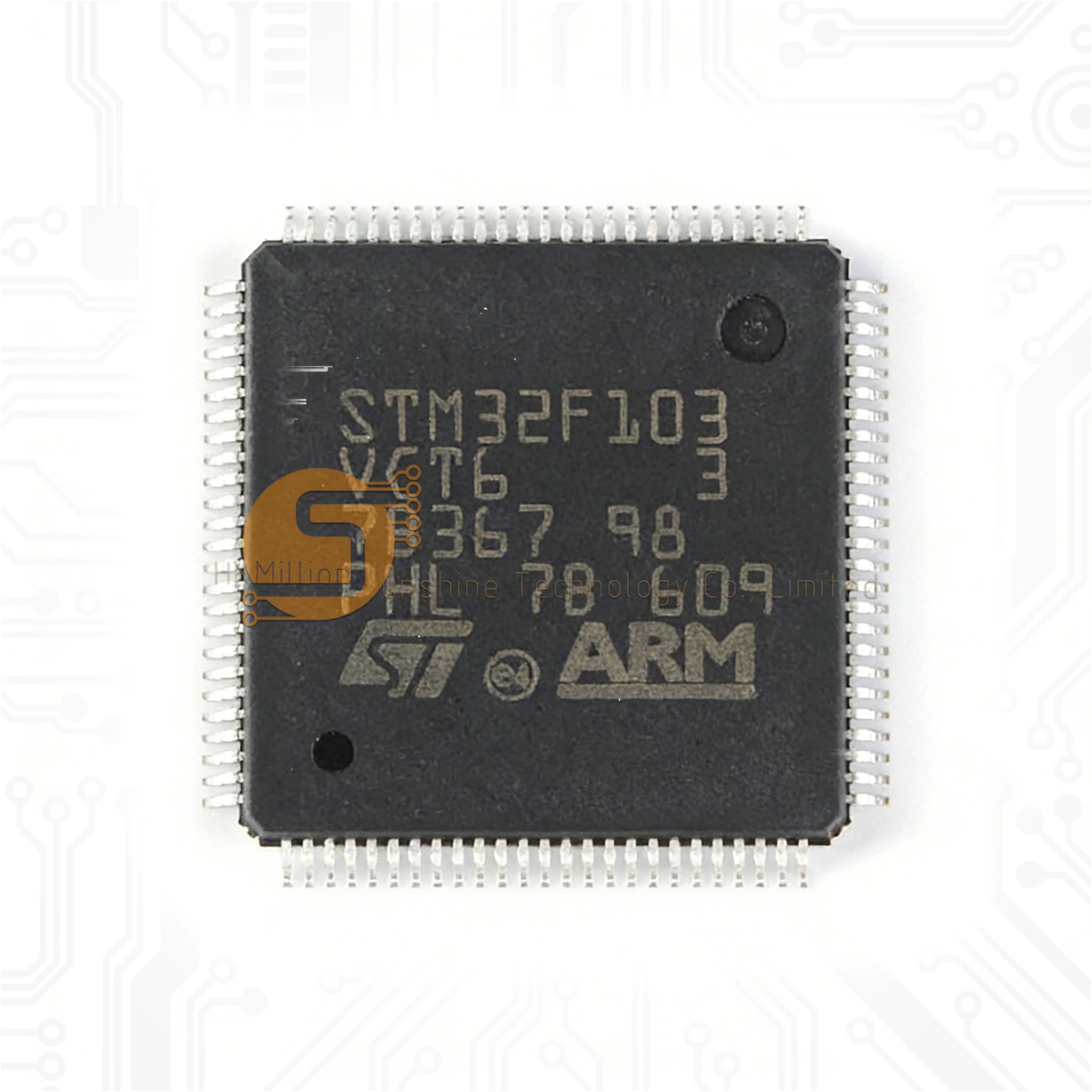 

2 шт. STM32F103VCT6 ARM STM32F103 32-битный микроконтроллер MCU STM32 LQFP-100 IC-чип для встраиваемых промышленных систем управления