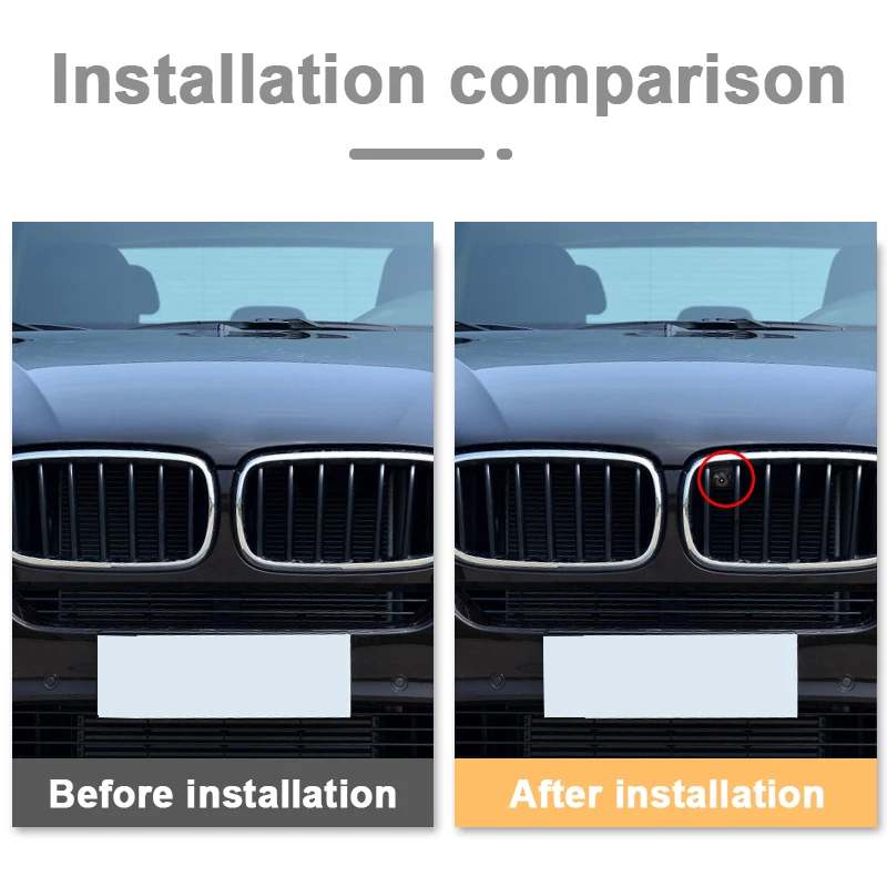 TEENRAM لسيارات BMW 2015/2016 X5 AHD 1080P 150 °   OEM سيارة مركبة كاميرا الرؤية الأمامية للرؤية الليلية نظام مراقبة وقوف السيارات مقاوم للماء #2