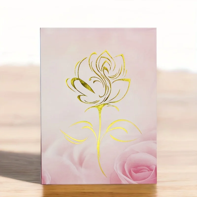 ألبوم صور من الزهور الذهبية ، مساحة تخزين واسعة ، مثالي للعائلة والطلاب ، حفل زفاف ، غراد ، حفل زفاف ، أو 6 بوصة