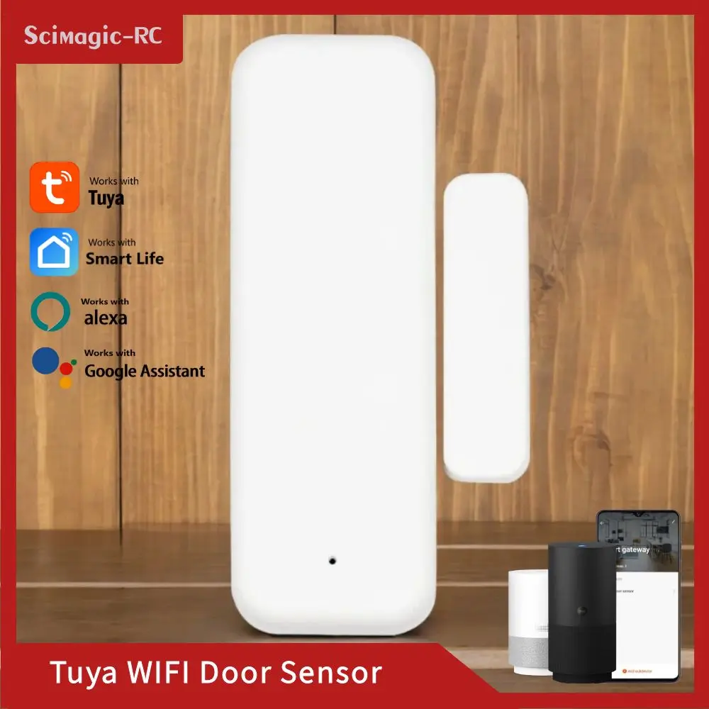 

Tuya WiFi Door Sensor Window Sensor Smart Home Wireless Door Detector Smart Life APP Remote Control for Alexa Google Home
