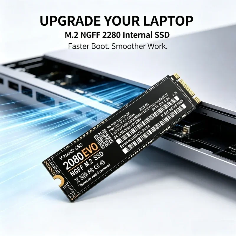 2080 EVO M.2 NGFF SSD,7200MB/s PCIe4.0 2280 Internal SSD,500GB/1TB/2TB/4TB High Speed Storage for Laptop & Desktop PC