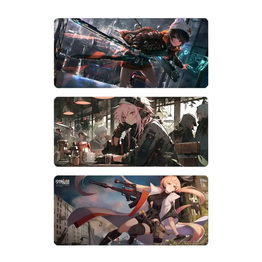 Game Tactical Girls' Frontline Mouse Pad Large Gaming Mousepad with Stitched Edges Thickened Desk Mat PC
