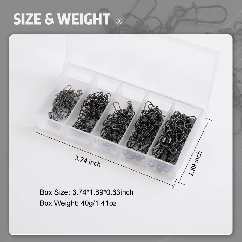 Stainless Fishing Swivel Set 4