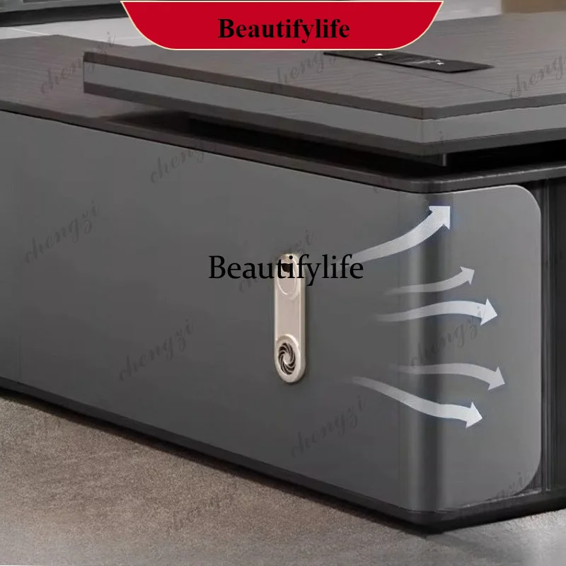 K178   Workstation Modern Mesa Escriotorio Home Office L Shape Storage Executive Desk Designer Computer Bureaux Table