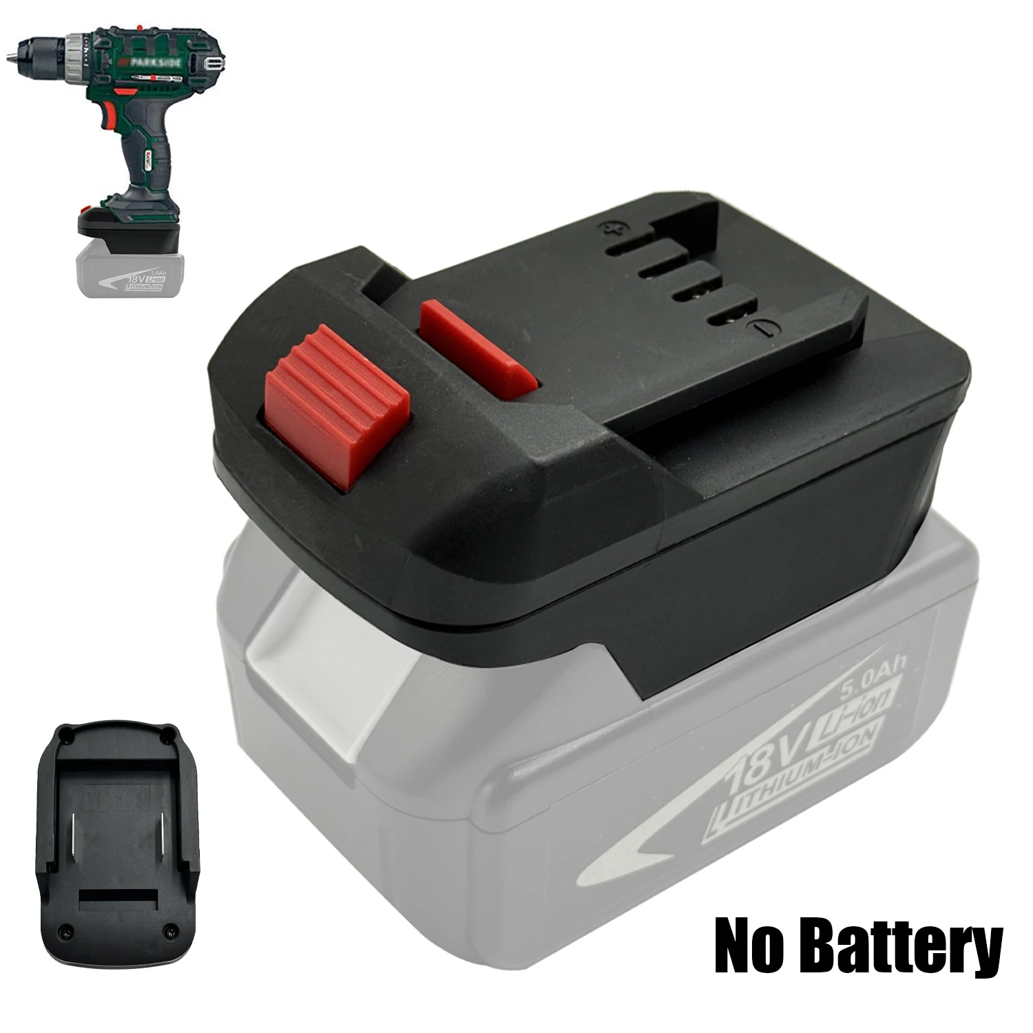 Upgraded Battery Converter for Makita 18V Lithium Battery to for Parkside X20V Li-Ion Power Tool Accessories(NO Battery/Tool )