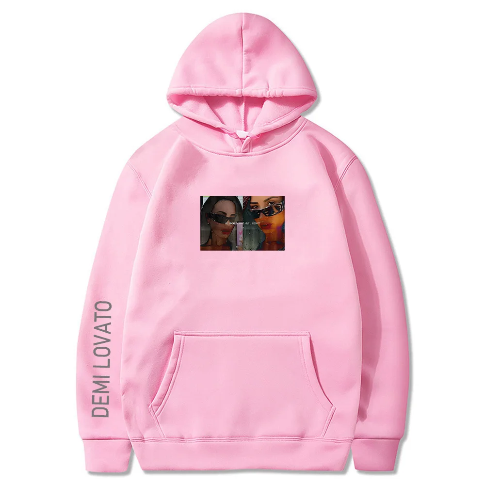 قبلة هوديي ديمي لوفاتو 2026 جديد عادية عالية الجودة طباعة Harajuku Moletom مع مقنعين الصوف هودي مريح