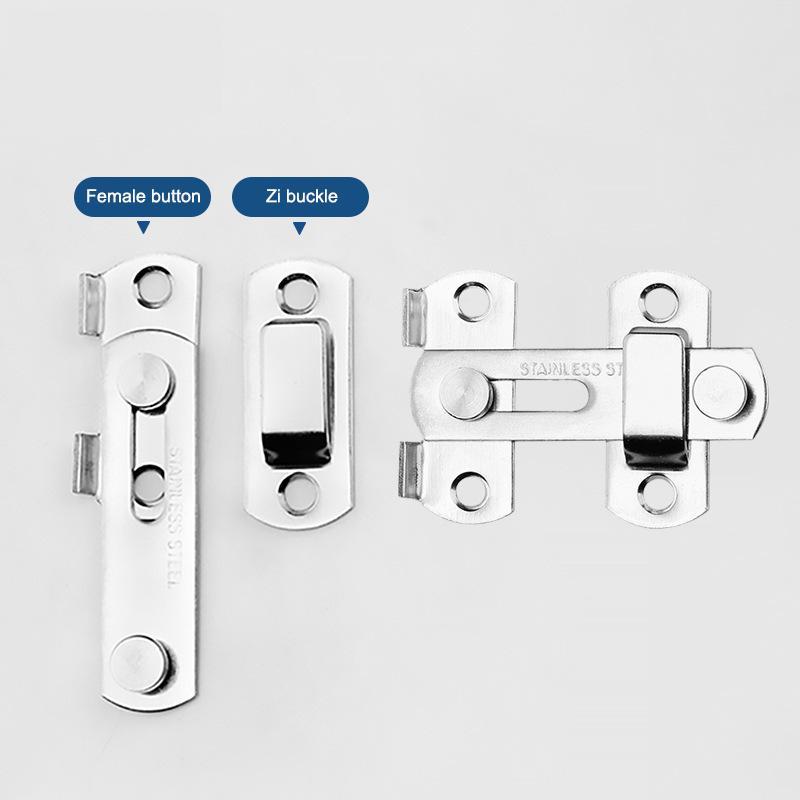  Thick Stainless Steel Flat Door Latch Extended Lifespan Anti-Rust Wear Resistant with Mounting Screws for High Traffic Door Use 