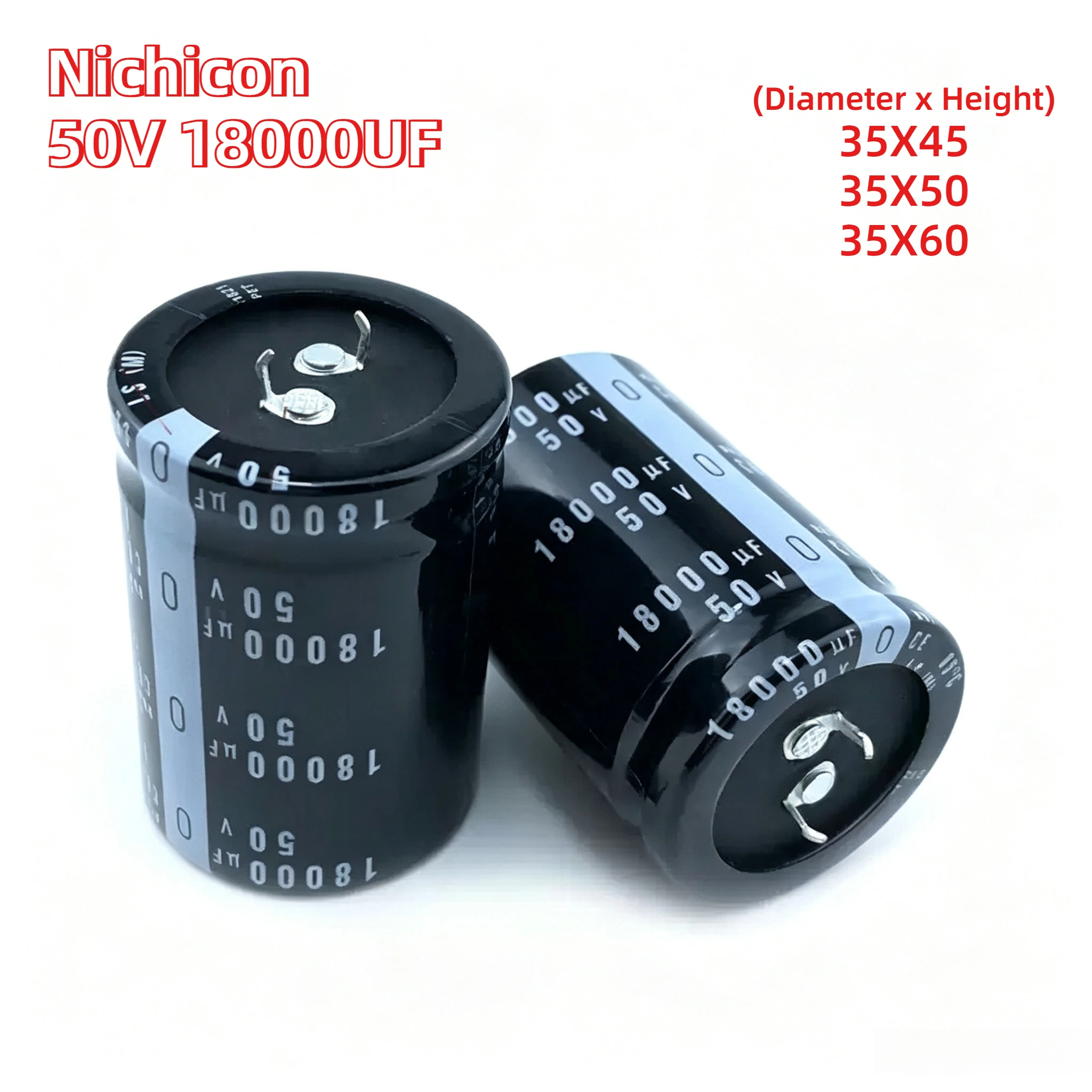 50V 18000uF Capacitor 35x45 35x50 35x60 Commonly Used for Filtering in Audio Amplifiers and High-End Audio Systems New Original