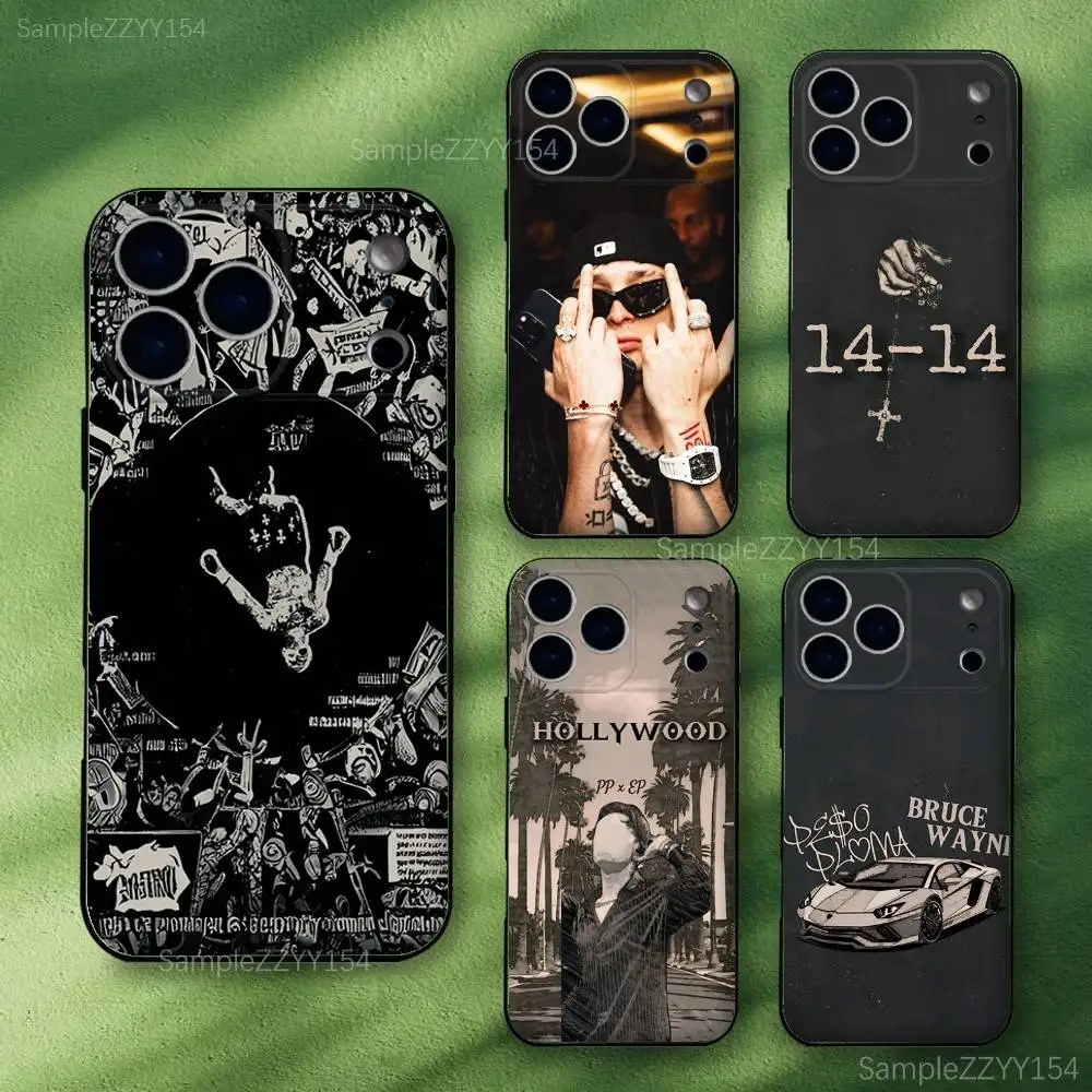 

Gervonta Peso Pluma Phone Case For iPhone 17,16,15,14,13,12,Pro,Max,Plus,E,SE4,Air,Mini Black Soft Funda