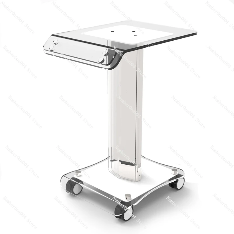 Beauty equipment trolley beauty salon special acrylic small bubble trolley stand dolly base