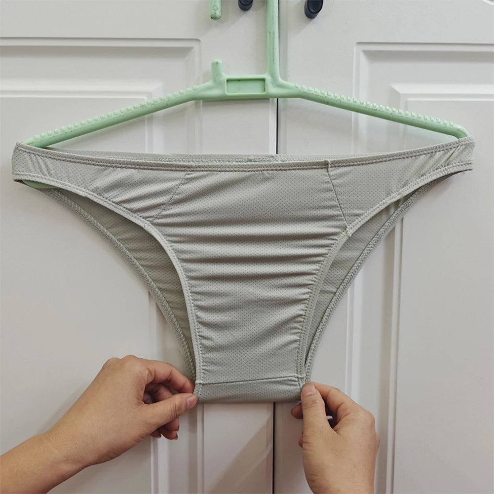 النمط الكلاسيكي الملابس الداخلية ملابس داخلية جيدة التهوية الكلاسيكية بلون الذكور الملابس الداخلية الحرير الجليد مرنة تناسب نسيج الحرير الجليد #2