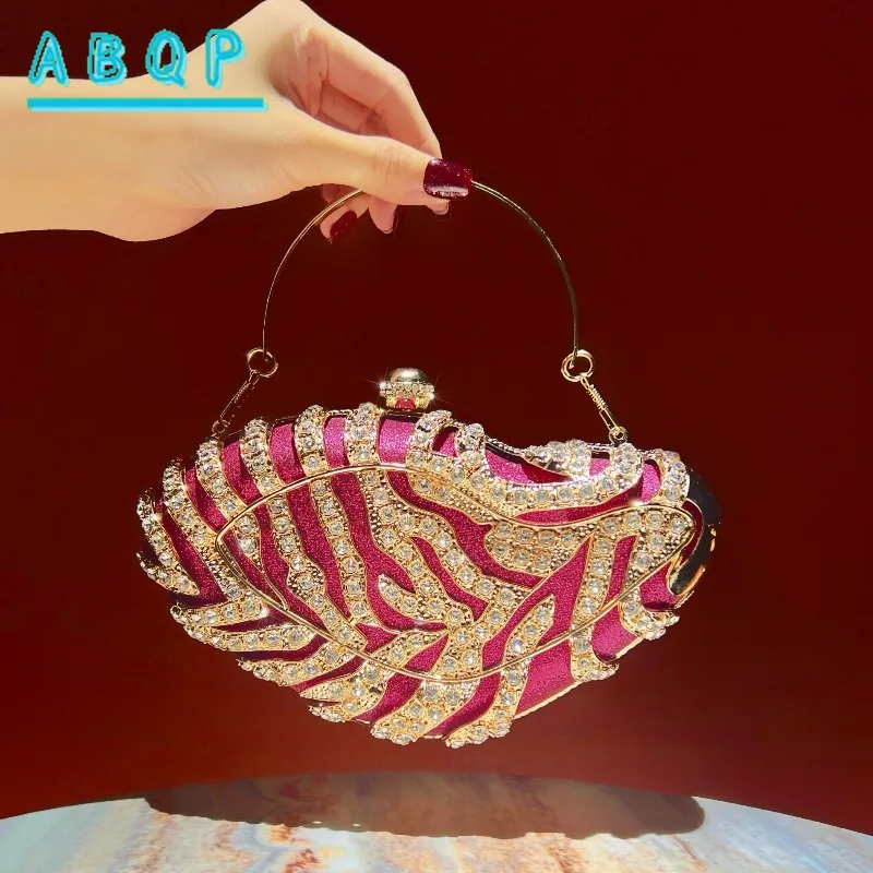 Dinner Women's Bag Luxury Brand Dinner Party Clutch Bag Personalized Fashion Diamond-encrusted Women's Shoulder Messenger Bag
